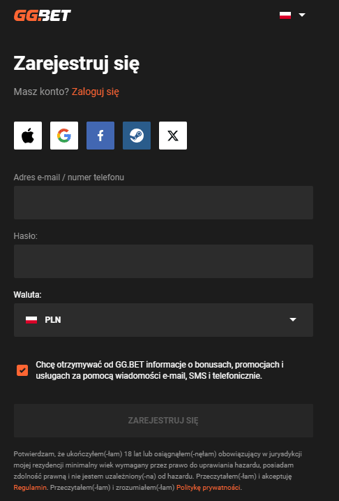 ggbet registration